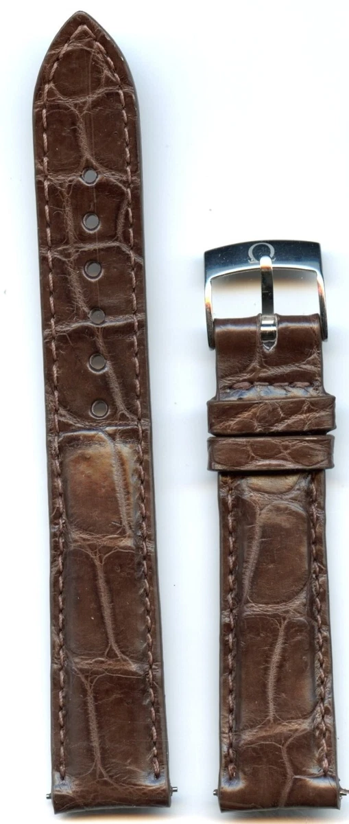 25+ OMEGA Brown 18 mm Band Width Wristwatch Bands for sale
