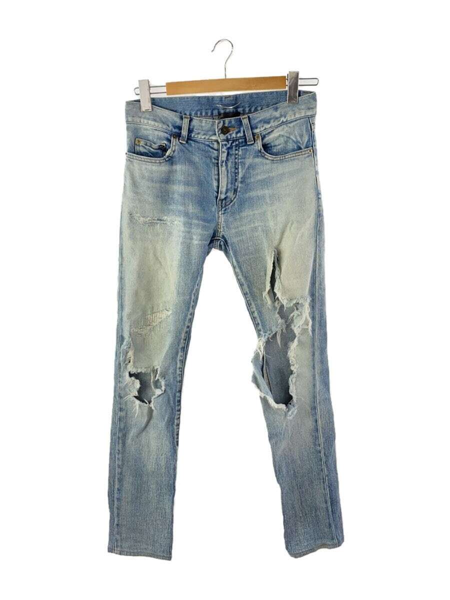 SAINT LAURENT crash jeans indaco 28