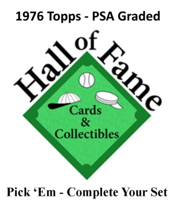 1976 Topps Baseball Cards PSA Graded Pick 'Em Complete Your Set | eBay