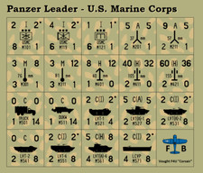 Panzer Leader (?74) US Marines Counters
