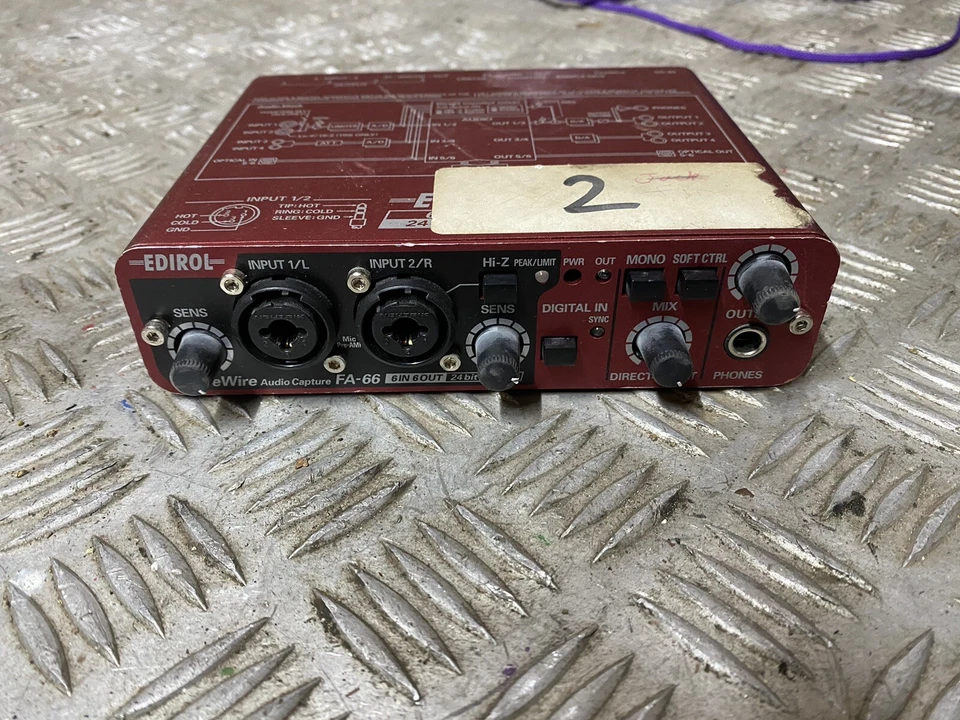 Roland Edirol FA-66 Fire Wire USB Audio Capture Interface X 3 Units - Image 2 of 4