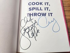 Stuart O'Keeffe Amy Phillips SIGNED Cook It Spill It Throw Real Housewives COA