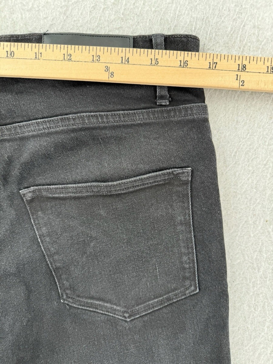 Oro Los Angeles Jeans Mens 32x34 Black Skinny Ripped Ankle Oro Los Angeles Jeans Mens 32x34 Black Skinny Ripped Ankle