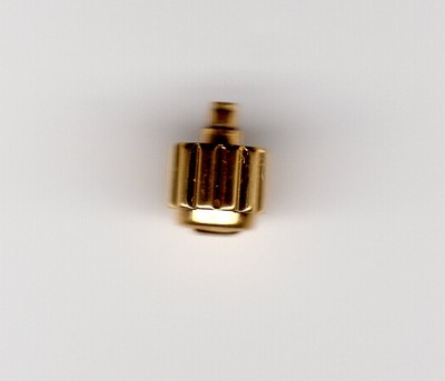 Tag Heuer Factory Crown Yellow gold color 4.5 mm screw down w/tube some Links