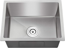23" Deep Undermount Kitchen Sink - 18 Gauge Stainless Steel, Single Bowl