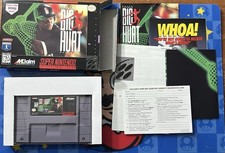 SNES Super Nintendo BIG HURT Baseball 100% Complete Frank Thomas Card CIB Poster