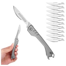 Edelstahl Taschenmesser mit 10 Klingen Klappmesser Outdoor Notfall