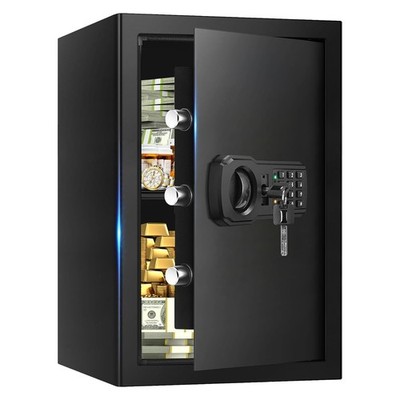3.4 Cub Large Safes for Home, Digital Security Home Safe Box 3.3 Cubic, Black 