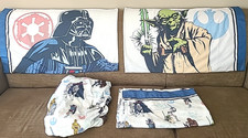 Star Wars Twin Bed Sheet Set 2 Pillowcases with both Flat  Fitted Sheets VGC