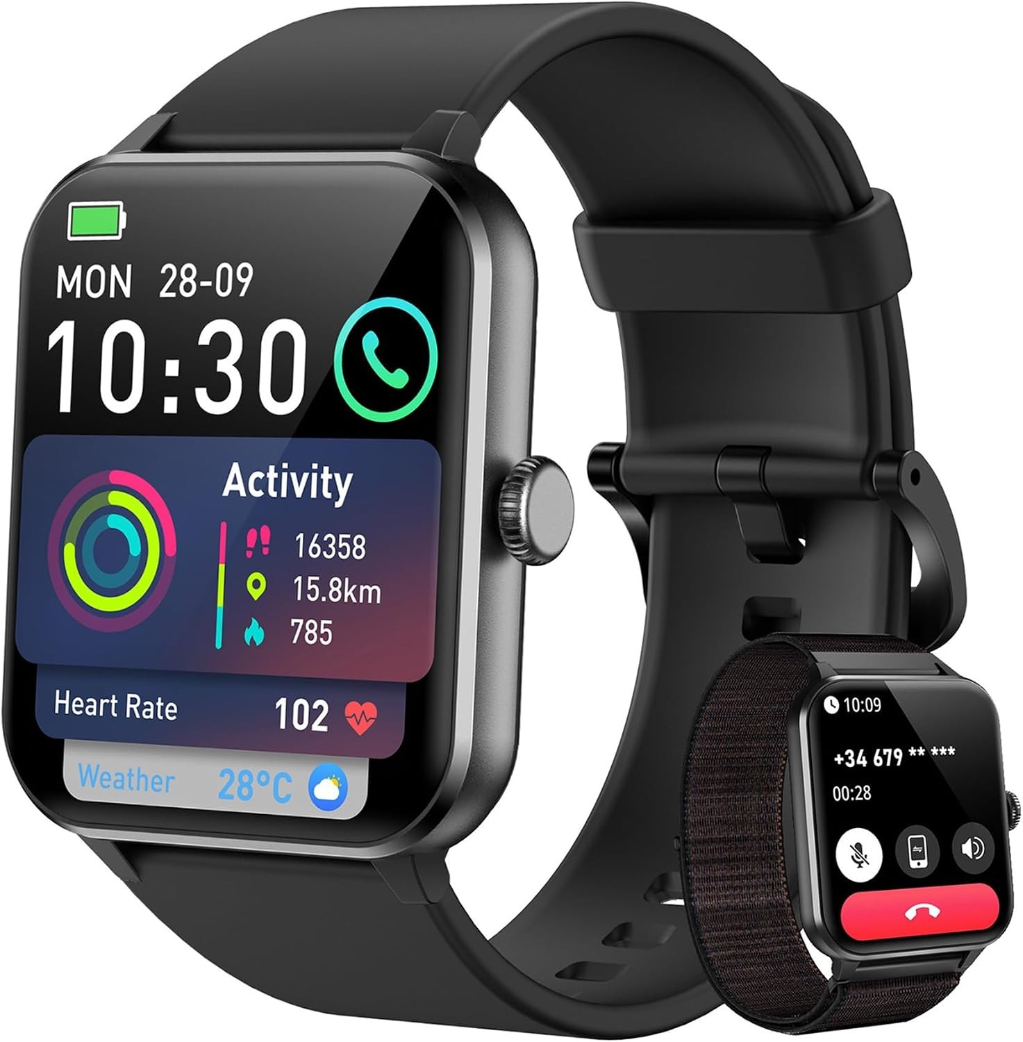 IOWODO R50 Smartwatch for Men and Women