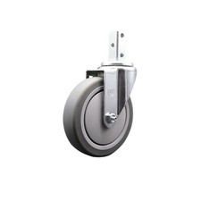 5 Inch Thermoplastic Rubber Wheel Swivel 3/4 Inch Square Stem Caster SCC