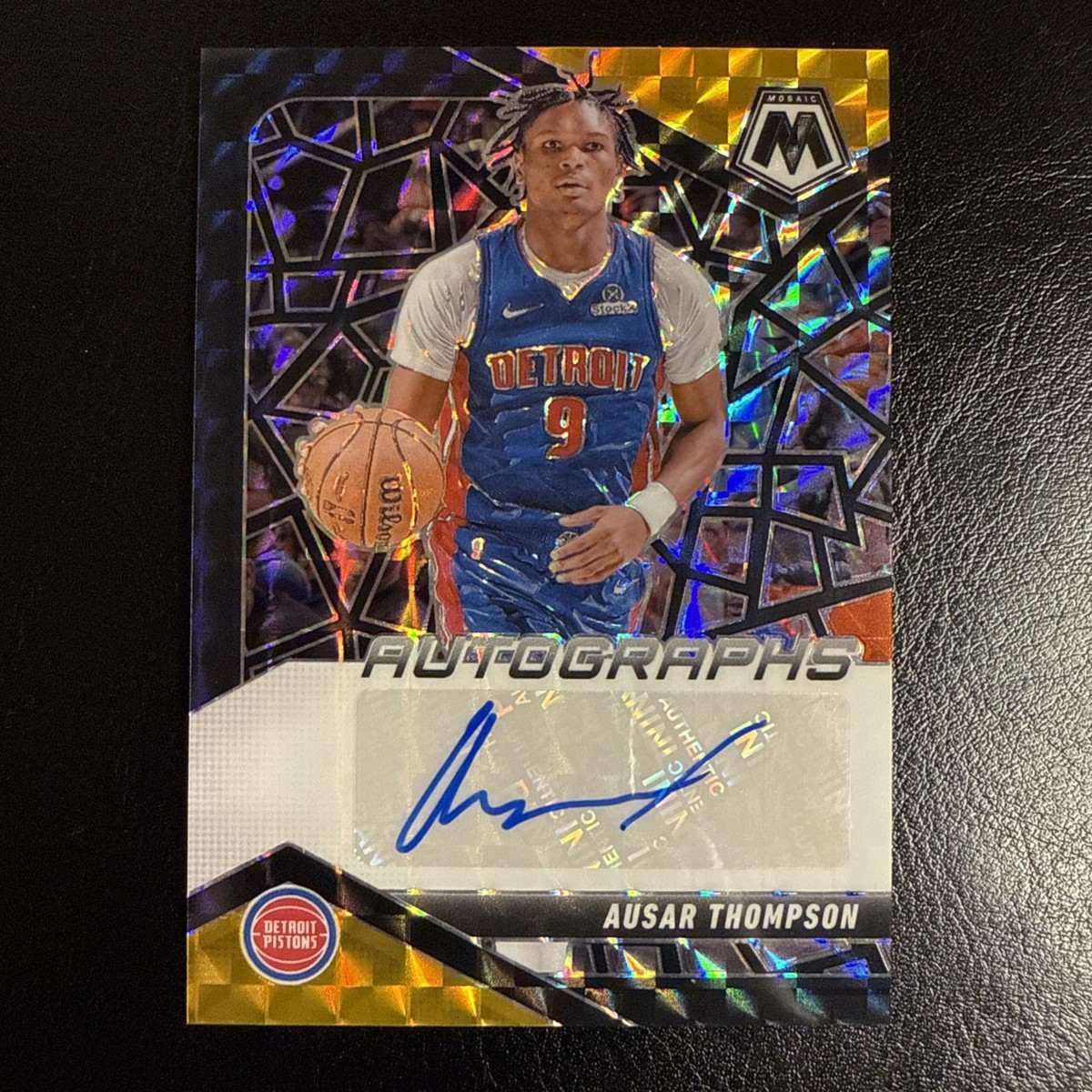 アクセサリー ATHLETE / AMBASSADOR APPRECIATION SALE 2024-25 Mosaic Black Gold Choice Ausar Thompson Auto 5/8 AF | eBay