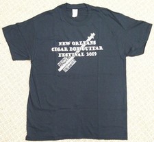 2019 New Orleans Cigar Box Guitar Festival T-shirt - Unisex LARGE - Unworn