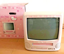 Hello Kitty Orion 14  CRT TV VHS Combo Pink 14VR-KT Vintage Junk Japan