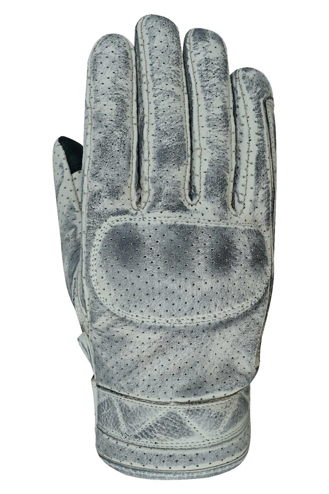 Guantes De Cuero Para Moto Guantes Blanco Guantes Con Protection Guantes De Moto - Imagen 2 de 4