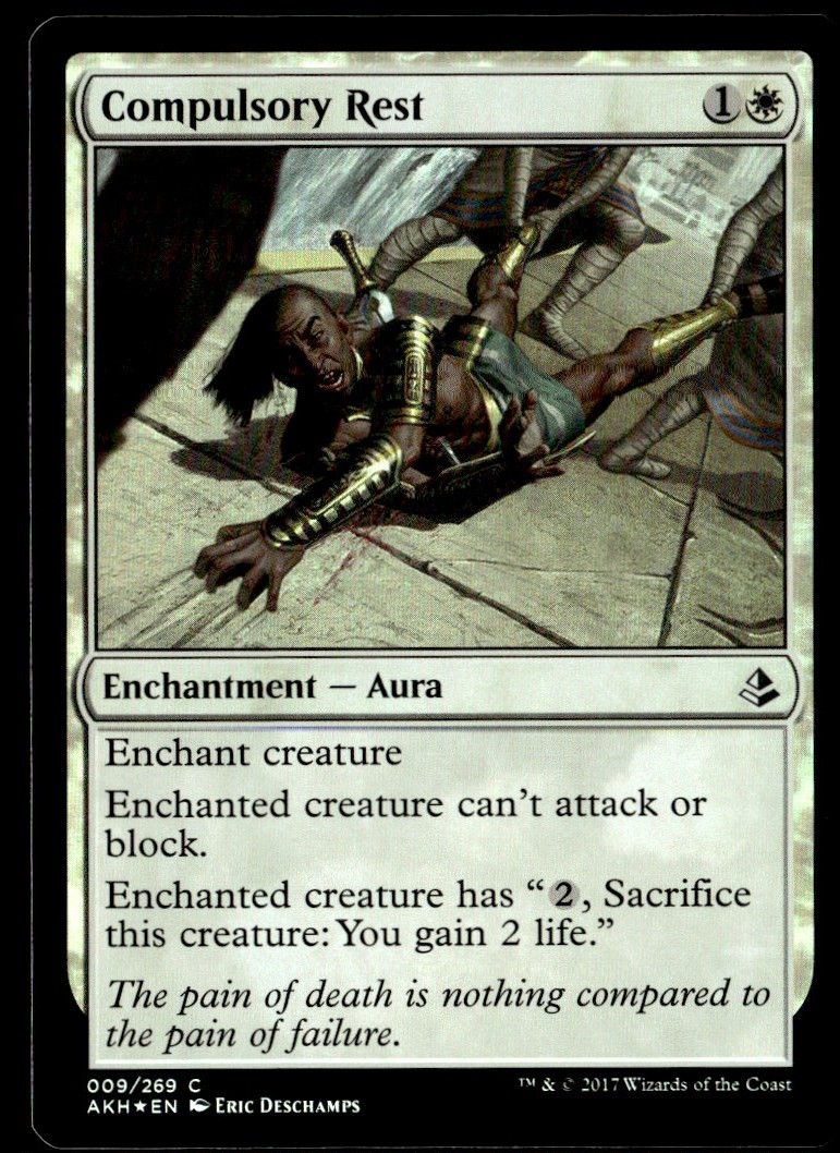 2017 Amonkhet Foil  Compulsory Rest Expansion/Common #9