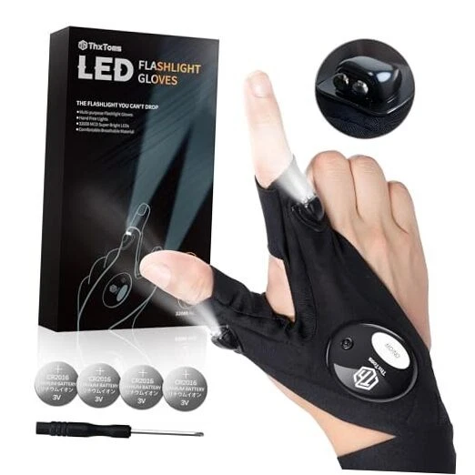 LED Flashlight Gloves,Fathers Day Dad Gifts from Daughter Son Wife, Christmas
Opens in a new window
