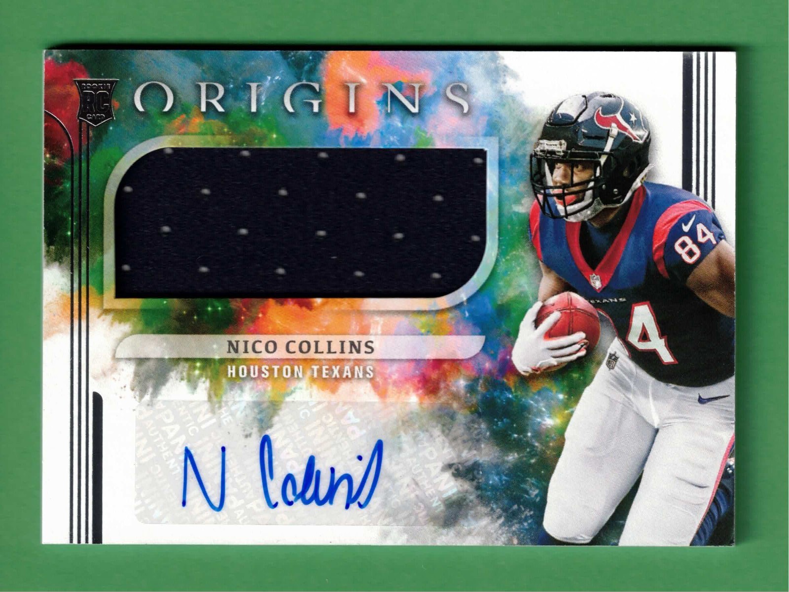 2021 Panini Origins NICO COLLINS Auto Jersey Texans #179