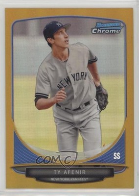 2013 Bowman Draft Picks Chrome Gold Refractor 13/50 Ty Afenir #BDPP130 9oy
