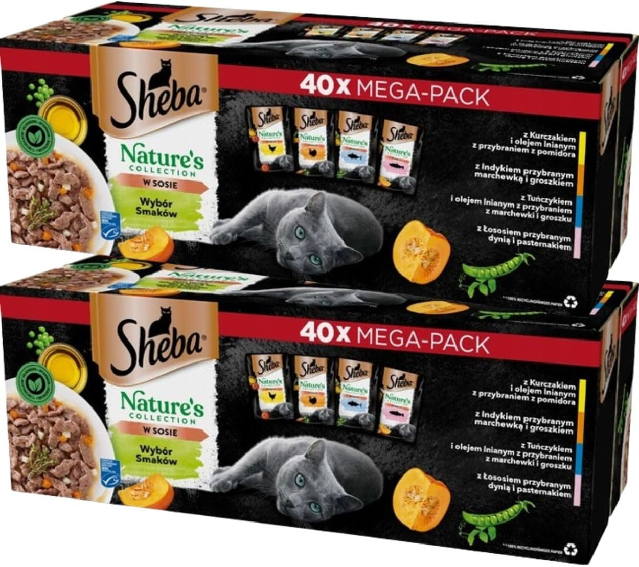 Sheba Nature's Collection Selezione in Salsa - Cibo Gatti Pollo Tonno