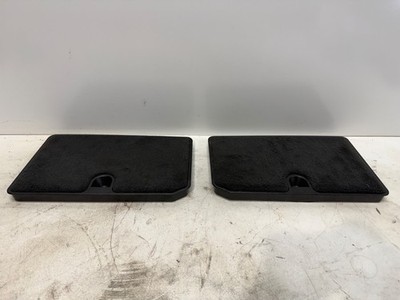 2012 CORVETTE C6 OEM REAR CARPET STORAGE BIN LIDS PAIR DR PS USED