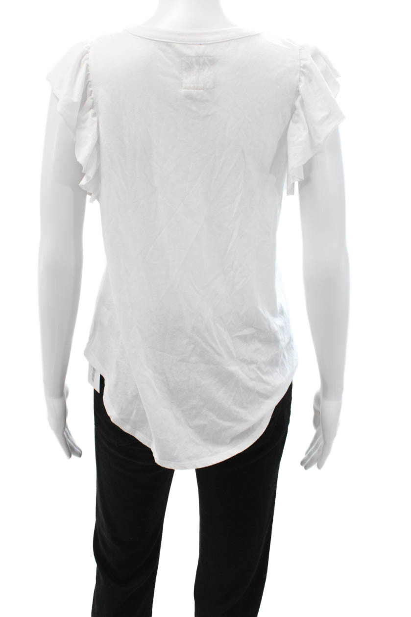 Chaser Womens Basic Light Blue Round Neck Short S… - image 9