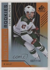 2018 SP Game Used Authentic Rookies Orange Rainbow /114 Louis Belpedio Louie zq9