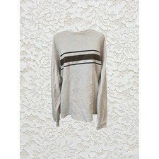 vintage stripe crewneck grandpa sweatshirt
