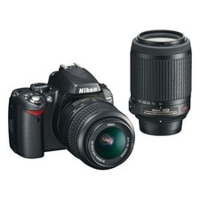 Used Nikon D60 DSLR Camera Kit 18-55mm VR  55-200mm VR, 1Y Warranty, Good Cond