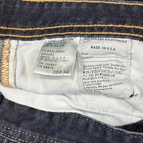 AG Adriano Goldschmied Jeans Mens 36x34 (36x29) The Protege Straight Leg Jeans - Picture 5 of 15
