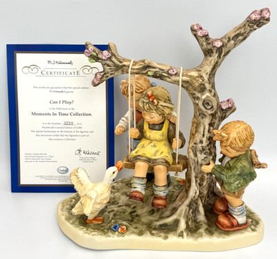 RARE Hummel #2254 Can I Play ~ 11'' Moments in Time Ltd Ed #533/3000 Box COA MINT