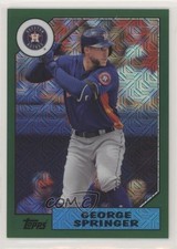 2017 Topps Silver Pack 1987 Design Chrome Green /175 George Springer #87-GS 2r7