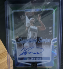 Panini Donruss Jalen Suggs Orlando Magic Autographed Holo Green Laser /75