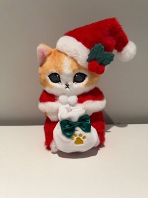 Mofusand Geschenk Weihnachtsmann Katze Nyan kleines Plüschtier Weihnachten Japan neu