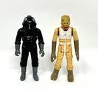 Vintage Kenner Star Wars LOT of 2 TIE Fighter Pilot Bossk Action Figure 1982