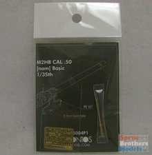 PON35004P1 1:35 Pontos Model Vietnam M2HB .50 Cal Detail Set with Metal Barrel