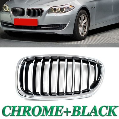 For 2014-2016 BMW 5 Series F10 F11 Chrome+Black Left Driver Front Kidney Grille 