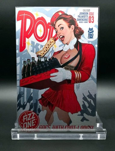 POP KILL #3 J. ADAM HUGHES - EMBOSSED METAL COVER VARIANT HARD NUMBERED 13 of 25