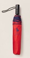 NEW POLO Ralph Lauren BIG PONY POLO LOGO 36 Automatic Umbrella - RED