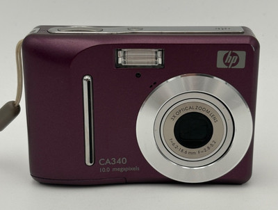 HP CA340 Digital Camera 10MP Purple - Tested
