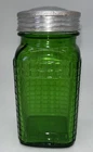 Vintage Green Depression Glass Waffle Pattern  Shaker Owen Illinois 4.75X 2.25”