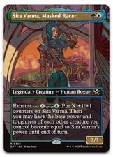 Sita Varma, Masked Racer (Borderless) #368 (NM) Aetherdrift DFT Magic MTG