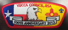 BSA CSP Yucca Council - Eagle Scout - Red Border - 100th Anniversary 2012