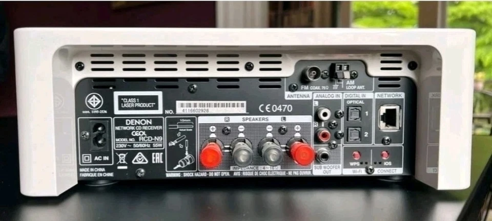 Système HiFi DENON Ceol RCD-N9 WiFi & Eternet entièrement testé avec télécommande - Photo 3/4