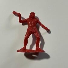 MPC Marx Plastic Retro Prehistoric Caveman Vintage 2" Red Figure