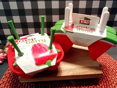 JOIE Popsicle Freeze Pops Molds ~ Raspberry & Watermelon  NEW
