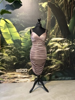 Abendkleid  Cocktail Kleid Gr.36 APART taupe Silvester Hochzeit Party