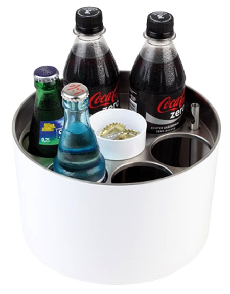 APS Konferenz-Flaschenkühler silber / weiß