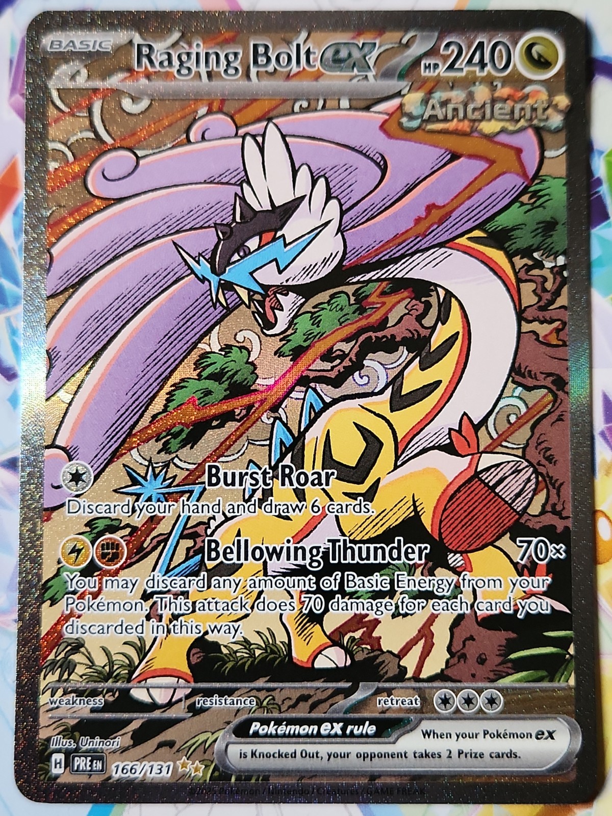 Raging Bolt ex 166/131 SIR Sv: Prismatic Evolutions Holo NM