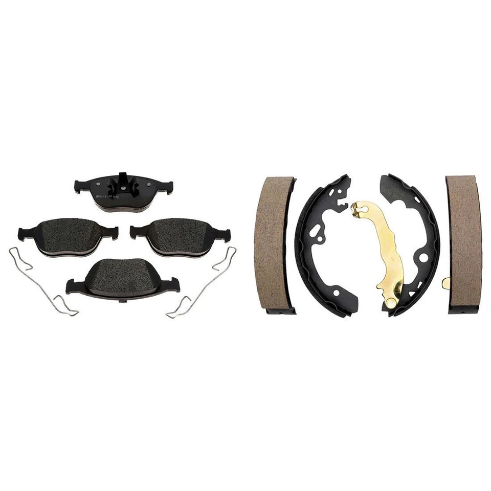 Kit pastillas de freno y zapatas de freno delanteras traseras de cerámica para Ford Focus 2002-2003 Foto 4 de 4